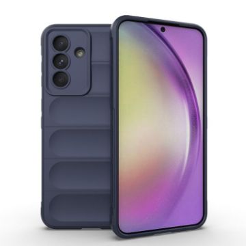 Samsung Galaxy A36 5G Dark Blue Magic Shield TPU Flannel Case - 1