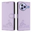 Xiaomi Civi 5 Pro 5G Cat Rat Embossed RFID Leather Case with Lanyard - 2