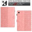 Samsung Galaxy Tab A8 10.5 2021 X205 Pink Honeycomb Leather Case - 3