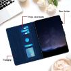 Samsung Galaxy Tab A7 2020 T500 Blue Honeycomb Leather Tablet Case - 6
