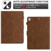 Samsung Galaxy Tab A7 2020 T500 Honeycomb Leather Case Brown - 3