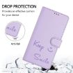 TCL 605/60 SE Light Purple RFID Leather Phone Case - Smile Embossing - 5