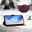 TCL 605/60 SE Violet RFID Leather Phone Case - Smile Embossing - 4