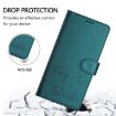 OnePlus Ace 5 Ultra Smile Embossing RFID Leather Case - Peacock Green - 5