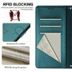 Xiaomi Civi 5 Pro 5G Peacock Green RFID Leather Phone Case - 6