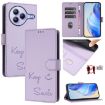 Xiaomi Civi 5 Pro 5G Light Purple RFID Leather Phone Case - 1