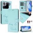 Xiaomi 15S Pro 5G Mint Green Smile Embossing RFID Leather Case - 1
