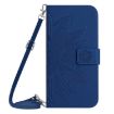 Redmi 14C 4G Sun Flower Embossed Flip Leather Case with Lanyard - 2