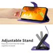Redmi Note 14 Pro+ 5G Dark Purple Sunflower Flip Leather Case with Lanyard - 6