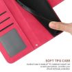Redmi Note 14 4G Sun Flower Embossed Flip Leather Case Rose Red - 7