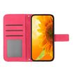 Redmi Note 14 Pro 4G Sunflower Embossed Flip Leather Case Rose Red - 3