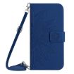 Redmi Note 14 4G EU Sunflower Embossed Flip Leather Case Dark Blue - 2