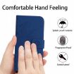 Redmi Note 14 4G EU Sunflower Embossed Flip Leather Case Dark Blue - 4