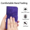 Redmi A5/Poco C71 Sunflower Embossed Flip Leather Case Dark Purple - 4