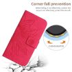 Redmi A5/Poco C71 Sunflower Embossed Flip Leather Case Rose Red - 5