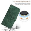 Redmi A5/Poco C71 Green Sunflower Embossed Flip Leather Case with Lanyard - 5