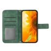 Redmi A5 4G Green Sunflower Embossed Flip Leather Case with Lanyard - 3