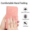Redmi A5 4G Pink Sunflower Embossed Flip Leather Case with Lanyard - 4
