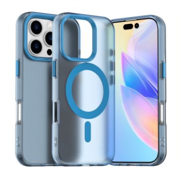 iPhone 16 Pro Max Blue Candy Magsafe PC Hybrid TPU Case - 1