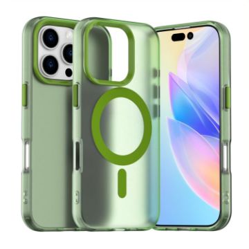 iPhone 16 Pro Max Green Candy Magsafe PC Hybrid TPU Case - 1