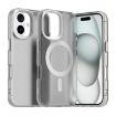 iPhone 16 Plus Candy Magsafe PC Hybrid TPU Case - White - 1