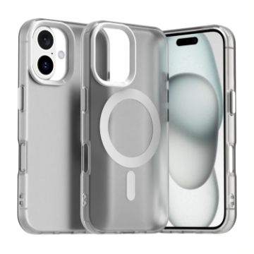 iPhone 16 Plus Candy Magsafe PC Hybrid TPU Case - White - 1