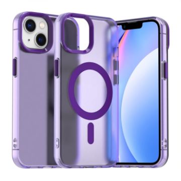 iPhone 14 Candy Magsafe Hybrid TPU Case - Purple - 1