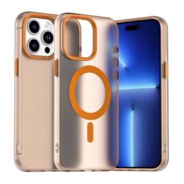 iPhone 14 Pro Max Candy Magsafe Hybrid TPU Case - Orange - 1