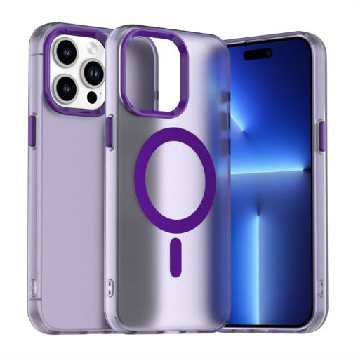 iPhone 13 Pro Max Purple Candy Magsafe PC Hybrid TPU Case - 1