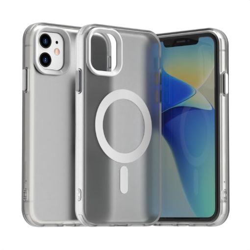 iPhone 11 Candy Magsafe PC Hybrid TPU Case - White - 1