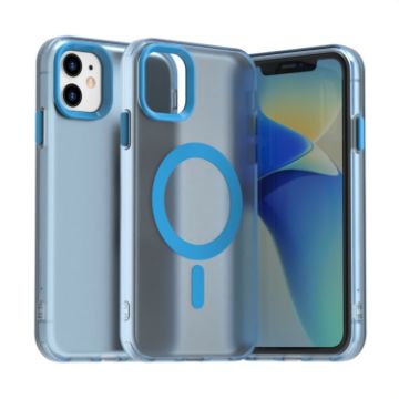 iPhone 11 Candy Magsafe PC Hybrid TPU Case - Blue - 1
