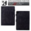Samsung Galaxy Tab A8 10.5 2021 X205 Cats Embossed Leather Case Black - 4