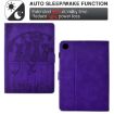 Samsung Galaxy Tab A8 10.5 2021 Cats Embossed Leather Case Purple - 4