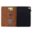 Samsung Galaxy Tab A7 2020 T500 Cats Embossed Leather Case Brown - 3