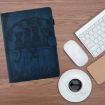 Samsung Galaxy Tab A7 2020 T500 Cats Embossed Leather Case Dark Blue - 2