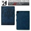 Samsung Galaxy Tab A7 2020 T500 Cats Embossed Leather Case Dark Blue - 4