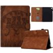 Samsung Galaxy Tab S5e/T720 Cats Embossed Leather Case - Brown - 1