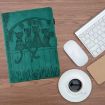 Samsung Galaxy Tab S5e/T720 Cats Embossed Leather Case - Light Blue - 2