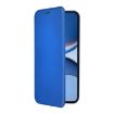 Xiaomi Poco F7 5G Global Flip Leather Phone Case Blue - Carbon Fiber Texture - 2