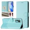 Ulefone Note 14 Mint Green RFID Leather Phone Case Honeycomb Design - 1