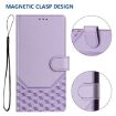 Ulefone Note 17 Pro Light Purple RFID Leather Phone Case Honeycomb Design - 5