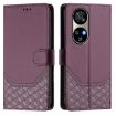 Ulefone Note 17 Pro Violet RFID Leather Phone Case Honeycomb Design - 2