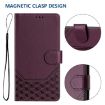 Ulefone Note 17 Pro Violet RFID Leather Phone Case Honeycomb Design - 5