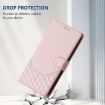 Ulefone Note 18 Ultra Pink RFID Leather Phone Case Honeycomb Embossing - 7