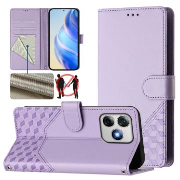 Ulefone Note 18 Ultra Light Purple RFID Leather Phone Case Cover - 1