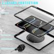 iPad Pro 13 2024 Heavy Duty Hybrid Case with Hand Grip & Strap - Black - 3