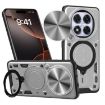 Redmi Note 14 Pro 5G Silver Camshield Magnetic Holder Case - 1