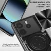Redmi Note 14 4G Camshield Magnetic Holder Case Black 164.48mm CD Texture - 5