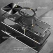 Redmi K80 Blue CD Texture Sliding Camshield Magnetic Holder Case - 3