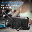 Redmi K80 Blue CD Texture Sliding Camshield Magnetic Holder Case - 7